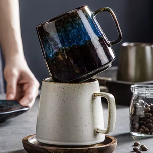 Cartoon Style Porcelain Coffee & Tea Mug <b>Large</b> Capacity Food <b>Safe</b> Microwave Dishwasher <b>Safe</b> Reusable for Office Home Use - Product Image 6