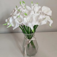 Meilleures ventes : Fleurs artificielles mini Calla Lily de haute qualité à prix ultra bas, imperméables, pour la maison, les mariages, les fêtes, la Saint-Valentin, Pâques
