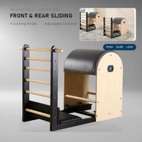 Baril de Pilates en bois de hêtre personnalisé, réglable, pour la correction de la colonne vertébrale, pour studio de Pilates - Durable et multifonctionnel