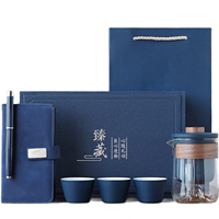 Coffret Cadeau d'Affaires Chaudement Recommandé Comprenant une Bouteille Isotherme, un Stylo et un Carnet pour Entreprises, Noël, Remise de Diplôme - Promotion Ciblée