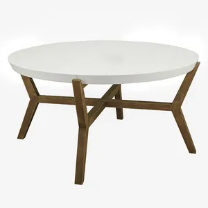 Suitable For Many Occasions Salon Centro Center Coffee Tables Natural Style Wood And Iron Nesting Coffee Table