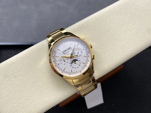 Reloj Automático de Lujo para Hombre, de Acero Inoxidable, Resistente al Agua, Multifunción, con Fase Lunar y Calendario - Product Image 4