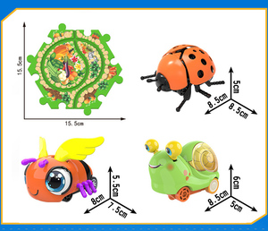 En gros, Voiture de circuit d'insectes à assembler, Puzzles de cartes DIY, Jouet de construction de scènes pour enfants, Voiture de jeu pour interaction parent-enfant - Product Image 6