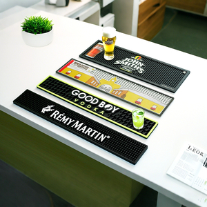 מותאם אישית pvc סיליקון בר סיליקון טפטוף מחצלות אנטי החלקה טבעי קוקטייל גומי בירה מזרן בר אביזרים - Product Image 2