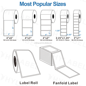 Tùy chỉnh màu sắc 4x1 4x2 4x3 4x4 4x6 inch in truyền nhiệt nhãn vận chuyển địa chỉ dính nhãn vận chuyển nhiệt Màu Nhãn - Product Image 4