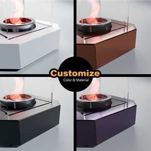 <span class=keywords><strong>Cheminée</strong></span> d'alcool de table en métal à flamme rotative, portable, sans fumée, au <span class=keywords><strong>bio</strong></span>éthanol, pour la décoration intérieure, le camping et l'extérieur - Vente en gros - Product Image 5