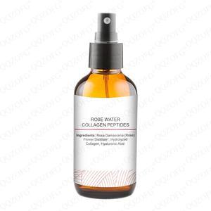 120 एमएल गुलाब जल तरल ड्रॉप कोलेजन पेप्टाइड्स महिलाओं के लिए हाइलूरोनिक एसिड आहार पूरक के साथ - Product Image 2