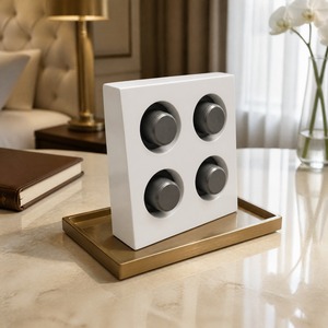 Soporte Ecológico de Poliresina con 4 Orificios para Cápsulas de Café, Organizador para Nespresso, <span class=keywords><strong>Dolce</strong></span> <span class=keywords><strong>Gusto</strong></span>, K Cup, Decoración para Hoteles, Resorts y Hogares - Product Image 5