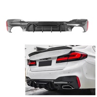 Diffuseur arrière en fibre de carbone véritable style C G30 pour BMW Série 5 G30 Sports 2017-2026 Kit carrosserie Accessoires de diffuseur de pare-chocs arrière