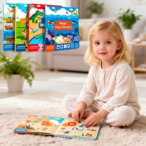 Pegatina de Vinilo Mágica Reutilizable, Portátil y Silenciosa para Niños, Aprendizaje Preescolar, Educativa - Product Image 1