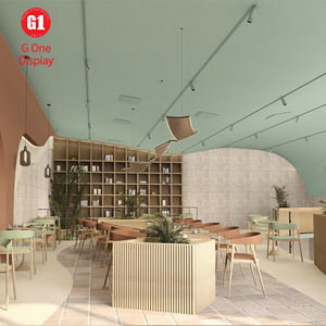 Étagères de boulangerie modernes et personnalisées, mobilier de boulangerie, vitrine à pâtisserie et à pain avec éclairage LED - Product Image 5