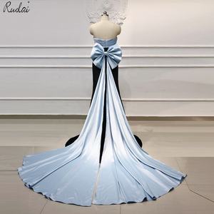 Ruolai OEV-L4313 elegante Bow Back Sweetheart Mermaid abiti da sera delle donne del partito <span class=keywords><strong>Prom</strong></span> Dress - Product Image 1