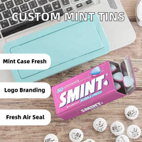Boîtes en fer blanc personnalisées avec logo pour bonbons et chewing-gum - Boîte à menthe portable hermétique
