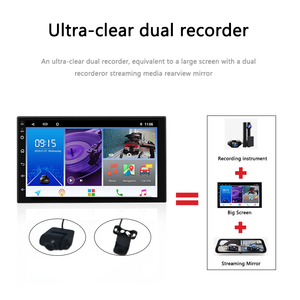 Autoradio android à écran 7 pouces avec caméras d'enregistrement doubles avant et arrière - Product Image 6