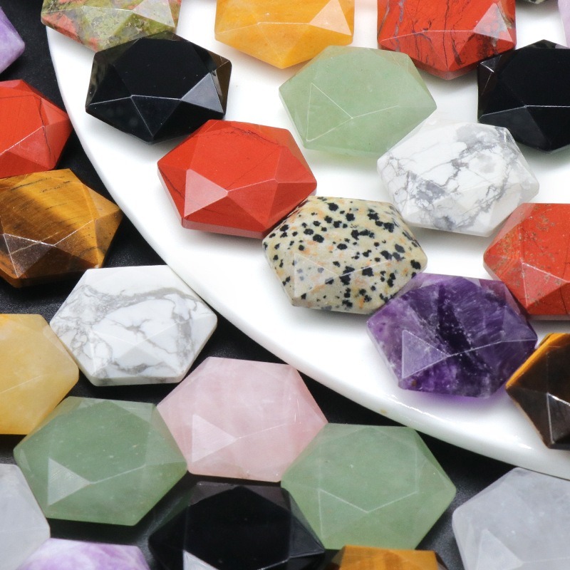 Fengshui Energy Natural Stone Hexagon Shape