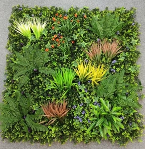 Panneau de haie artificielle en plastique PE avec <span class=keywords><strong>mini</strong></span> fleurs, résistant aux UV, écologique et durable pour la décoration de la maison et du bureau - Product Image 5