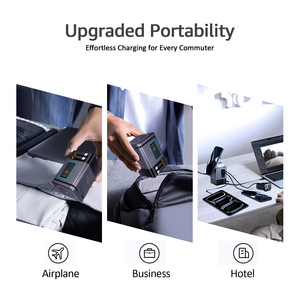 แท่นชาร์จ 6-in-1 105W พร้อมสาย USB-C แบบยืดหดได้, ปลั๊กพ่วง USB C สำหรับอุปกรณ์หลายชนิด, ชาร์จไร้สาย - Product Image 5