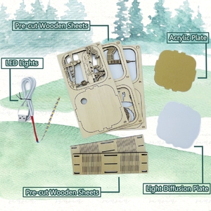 Bóng Của Cột Mốc Paris Nổi Tiếng Tạo Ra Một Màn Trình Diễn Ánh Sáng Mê Hoặc Thông Qua Các Mảnh Ghép Tự Làm Đồ Gỗ Thủ Công 3D - Product Image 6
