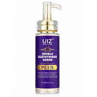 Sérum Double Glutathion Plus 120ml Or 24K Éclaircissant Hydratant Soin Anti-Taches Sérum Visage Hydratant au Glutathion Plus