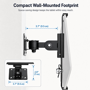 Universal <b>Tablet</b> Wall Mount <b>Stand</b> with Lock Anti-Thief 360 Degree Rotation <b>Stand</b> Holder - Product Image 2