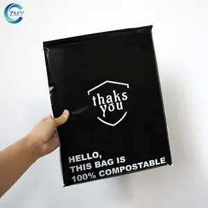 KHX High Quantity Custom Logo Printing Eco-Friendly Biodegradable Poly Express Parcel Mailer Shipping Bags For Clothing