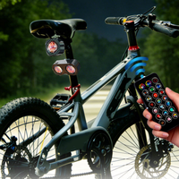 Luz LED Inteligente para Bicicleta y Motocicleta, Diseño Ojo de Demonio, Pantalla Simple/Doble, Impermeable, Programable, para Ciclismo Nocturno