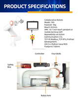 Bras Robotisé d'Automatisation pour Peinture par Pulvérisation de Voitures Industrielles, Bras Robot de Peinture à 6 Axes, Kit de Bras Robot de Pulvérisation