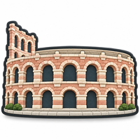 Breloques décoratives pour chaussures à l'effigie de monuments italiens, accessoires de mode pour chaussures, pour coordonner les tenues quotidiennes et les choix de style personnels, breloques pour sabots