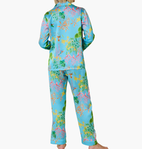 Conjunto <span class=keywords><strong>de</strong></span> Pijamas <span class=keywords><strong>de</strong></span> Seda para Mujer, 2 Piezas, con Botones y Bordado Personalizado, Ropa <span class=keywords><strong>de</strong></span> Dormir, Estilo Satinado - Product Image 3