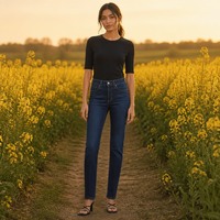 Jean en denim skinny sculptant pour femme Levis 312, délavage foncé, taille mi-haute, Cobalt Haze 27W / 30L