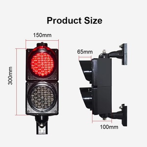 ผู้ผลิตโมดูลไฟจราจร LED ขนาดเล็ก 4 นิ้ว 100 มม. ไฟสัญญาณสีแดงสีเขียว 12V ไฟจราจร LED - Product Image 6