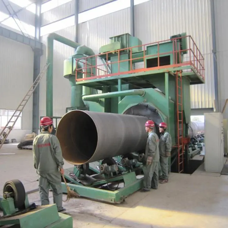 Hongteng Steel Pipeline Korrosions schutz Innen außenwand 3LPE 3PE FBE Pulver Beschichtung und Spritzen Produktions linie Maschine