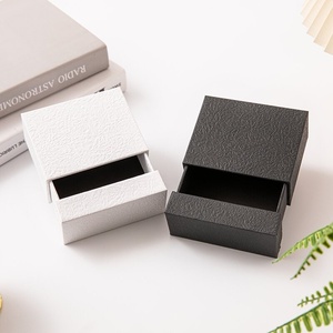 Wholesale Customizable logo Anti-oxidation Wear-resistant Design Square Jewelry <b>Storage</b> <b>Drawer</b> Style Ring Bracelet Packaging <b>Box</b> - Product Image 4