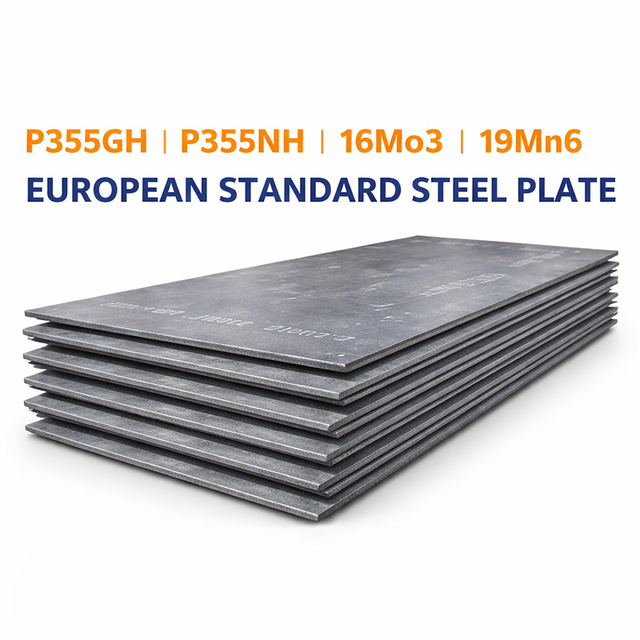 Premium High Quality P355GH/P355NH/19Mn6/16Mo3 Hot Rolled European Standard Steel Plate EN10028 10~100mm Thickness Normalising
