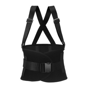 Cinturón de soporte lumbar con correa para el hombro y placas metálicas para alivio de la presión y protección de la cintura, uso unisex para fitness - Product Image 2