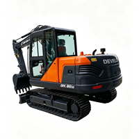 Machinerie de construction DX80D 7.65T 36.4kW Excavatrice pour le développement de chantiers