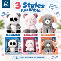Jouet en peluche interactif pour les acheteurs en gros, animal en peluche électronique avec son et mouvement, jouets apaisants pour enfants