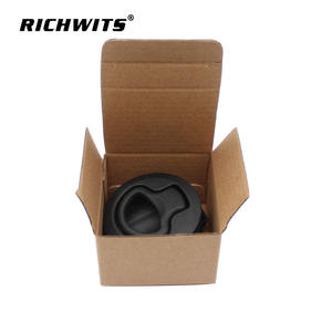 Cerradura de Plástico Negra para Interiores de Autocaravanas, Cerradura de Pestillo Plano Tipo Tirador, Cerradura de Puerta con Botón, Cerradura Plana Redonda Integrada - Product Image 4