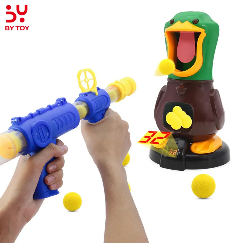 Family Parent-child Interactive Toy Air Gun Children's Toy Gun EVA Cute RecordMultiplayer Air Powered Shooting Duck Game