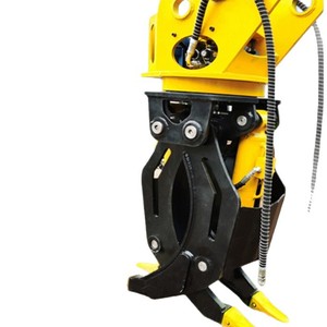 Pince hydraulique rotative multifonctionnelle à double vérin pour excavatrice, pour la manipulation de pierres et de bois, usage domestique, verger et agricole - Product Image 5