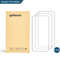 Protecteur d'écran en verre trempé transparent 2.5D 9H pour iPhone 17 Air 16 Plus 15 14 13 12 11 Pro Max XS XR