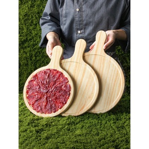 Xiangyuan <b>melamine</b> tableware <b>plates</b>, commercial round oak-grain handles, suitable for hot pot restaurants, beef and mutton hot - Product Image 1