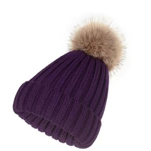 Chapeau en laine mélangée personnalisé avec logo, bonnet d'hiver chaud tricoté avec pompon, unisexe, broderie 3D jacquard pour la plage et les voyages - Product Image 4