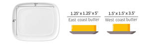 Couteau à beurre en plastique personnalisé avec couvercle, couleur unie, ustensile de cuisine écologique - Product Image 3