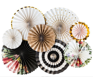 Ventilateur de <span class=keywords><strong>papier</strong></span> décoratif or chaud fenêtre <span class=keywords><strong>papier</strong></span> peint fleur ventilateur pour mariage Ramadan ou remise des diplômes chambre mise en page fond - Product Image 6