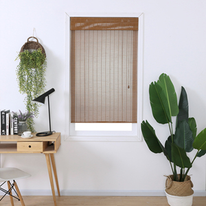 <span class=keywords><strong>Persianas</strong></span> de bambú tejidas de Venta caliente de <span class=keywords><strong>Amazon</strong></span> <span class=keywords><strong>Persianas</strong></span> de madera inalámbricas para el hogar verde - Product Image 1