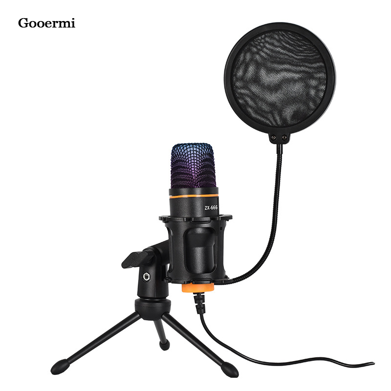 Gooermi ZX666-3.5 Condenser Mic - High Quality Gaming Microphone