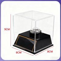 Boîte de présentation pour bague de champion, en acrylique transparent, logo d'équipe personnalisable