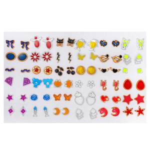 Ensemble de boucles d'oreilles en alliage, collection Printemps 2025, motifs fleur, cœur, nœud, géométriques, bijoux de mode pour femmes, origine Yiwu - Product Image 5