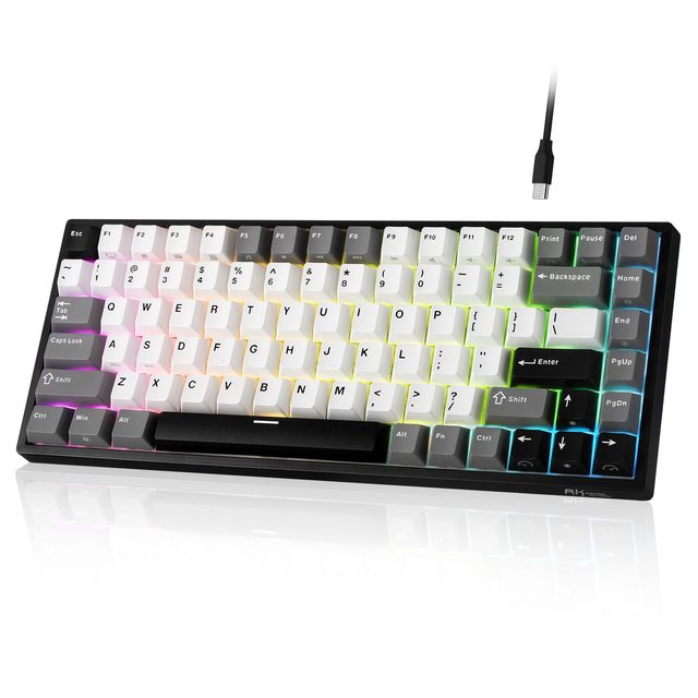 OEM ODM 84Key Wired 75 RGB Hot Swappable Mechanical Gaming Keyboard